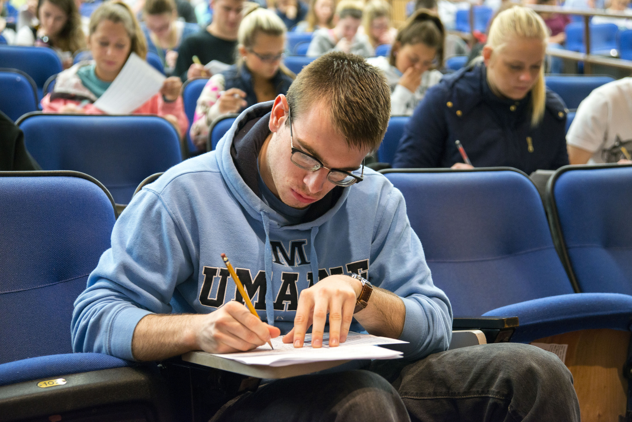 Connor Smart in one of his classes.