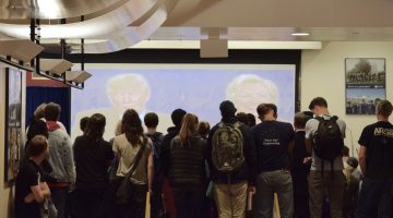 Students at a 2016 Presidential Debate