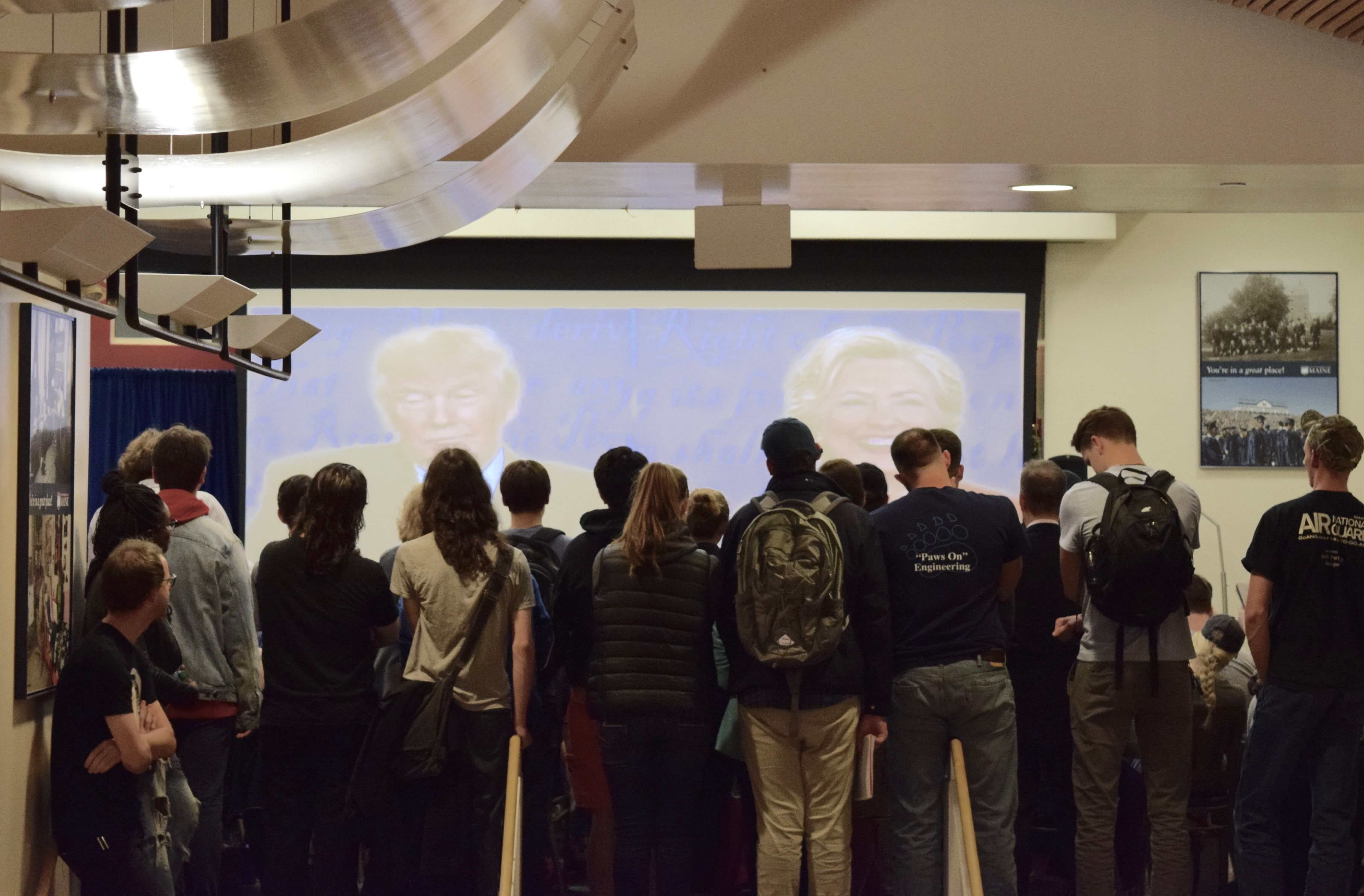 Students at a 2016 Presidential Debate