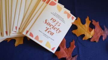 Programs at the 1935 Society Tea in 2019