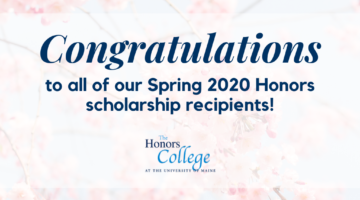 Congratulations to all of our Spring 2020 Honors scholarship recipients!