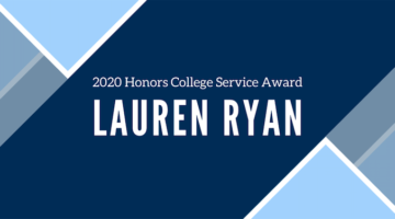 2020 Honors College Service Award - Lauren Ryan