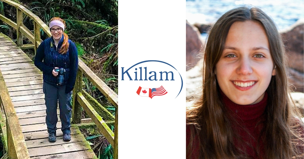 A photo of the two Killam fellows. Left: Abigail Muscat, Right: Sarah Marcotte