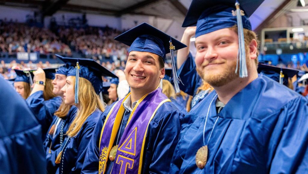 A photo of 2024 graduates at commencement